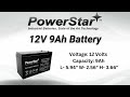 12V 9Ah Battery