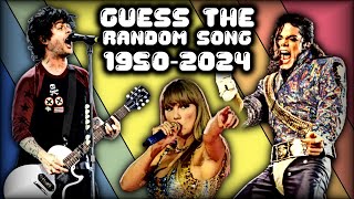 Guess the Random Song FROM EACH YEAR (1950-2024) | QUIZ