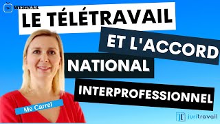 La mise en place du télétravail et l'Accord National Interprofessionnel - Webinar