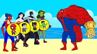 Evolution Of HULK Pregnant Vs WONDER WOMAN, SPIDER-GIRL, SUPER-GIRL | Super Heroes Animation