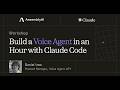Build a Voice Agent in an Hour with Claude Code | AssemblyAI Workshop
