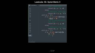 Leetcode 59. Spiral Matrix II in Python | Python Leetcode | Python Coding Tutorial | Python ASMR