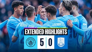 EXTENDED HIGHLIGHTS | Man City 5-0 Huddersfield Town | De Bruyne is BACK!