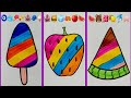 3 Defferent Colours Drawing|| Satisfying Creative art #satisfying #art