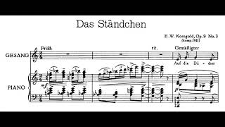 E.W. Korngold - Einfache Lieder, Op. 9 (1911-1916)