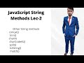 JavaScript - String Methods in JavaScript - Tutorial-2 in Hindi/Urdu