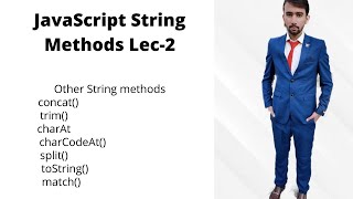 JavaScript - String Methods in JavaScript - Tutorial-2 in Hindi/Urdu