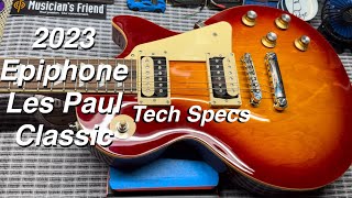 2023 Epiphone Les Paul Classic TECH SPECS Bonus Seymour Duncan Jazz and JB Specs ￼