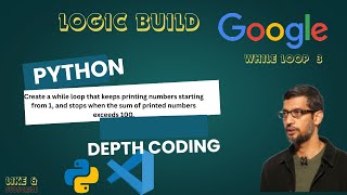 Python Code: Print Numbers Until Sum 100 most important ,tcs while loop master