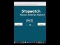 StopWatch complete Application with html, css and Javascript #shorts