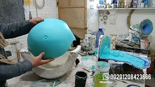 بطن السيدة الحامل من السيليكون  .. Silicone belly of a pregnant woman