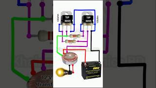 DIY 12V to 220V inverter circuit/Using 3055 MOSFET