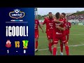 ¡Gol de Guabirá! Sergio Llamas anota el primer gol del partido y pone en ventaja al 'Azucarero'.