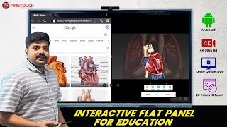 Firstouch Latest Android 11 Smart 4K Interactive Panel For Education | White Board For Online Class