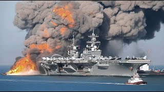 7 Minutes Ago, Ukrainian F-16 BLOWS UP Russian Aircraft Carrier in the Black Sea!