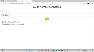 Large Number Formatting - HTML5/CSS3/JavaScript
