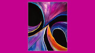 #9963 Contemporary Art  with CLAWS Fluid Acrylics 2.04.25 Intuitive art