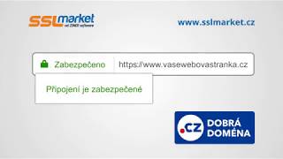 Zabezpečte si svou .CZ doménu certifikátem od SSLmarket.cz