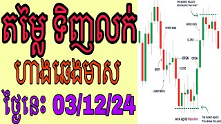 តម្លៃ ទិញលក់ ហាងឆេងមាស 03/12/24 #forex #trading