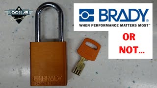 (1741) Brady SafeKey LOTO Padlock