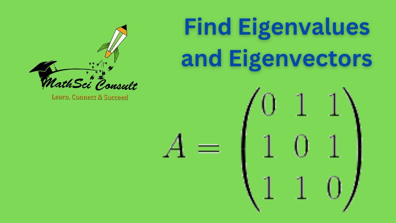 How To Find Eigenvalues And Eigenvectors Of 3x3 Matrices (II) - YouTube