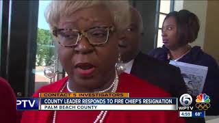 Palm Beach County Fire Rescue chief rescinds his resignation, says he was forced to do so