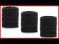 Anezus 250 Pcs Black Elastics Small Hair Ties Elastics Small Hair Rubber Bands Accessories Ponytail