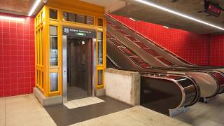 Sweden, Stockholm, Norsborg subway station, Metro, 1X elevator, 1X inclined elev