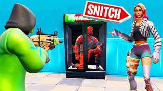 He Was HIDING In A FRIDGE! (Fortnite Snitch Hide And Seek)