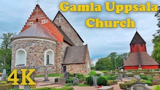 4K Walking Through Gamla Uppsala Kyrka (Old Uppsala Church) July 2023