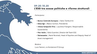 L’Esg tra scosse politiche e riforme strutturali