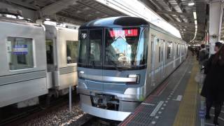 【４Ｋ、高音質】東京メトロ日比谷線新型車両１３０００系試運転中目黒駅発車