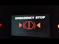 emergency stop button on the fx simulation x2 motion simulator at mt. playmore