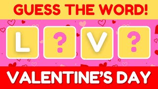 ESL Valentine's Day Vocabulary Game ❤️ | Guess 10 Valentine's Day Words (4 Letter Words)