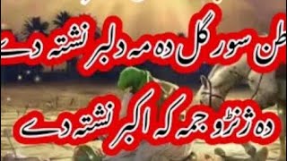 Pashto New Noha 2022-23 1444  Watan Soor Gull De Ma Dilbar Nashta de// Ali Akbar دہ ژنڑے جمہ کہ اکبر