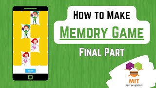 Memory Game App Inventor (Part 2) | Picture Matching Game | Memory Game in MIT App Inventor