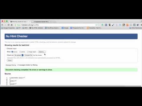 How To Error Check (Validate) HTML Code With Nu HTML Checker How To Error Check (Validate) HTML Code With Nu HTML Checker