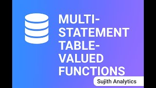 SQL Tutorials | Multi statement table valued functions