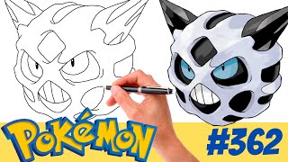 Cómo dibujar GLALIE POKEMON #362 | FÁCIL | Generación 3