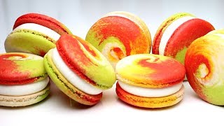 Eng) 애플시나몬 마카롱 만들기. Apple Cinnamon Macaron Recipe.계란2개.가정용오븐