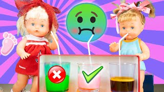 🍓 NOA Y NOE: NO ELIJAS o TOMES la BEBIDA incorrecta CHALLENGE 🤢 Reto de bebidas ASQUEROSAS | Bebés