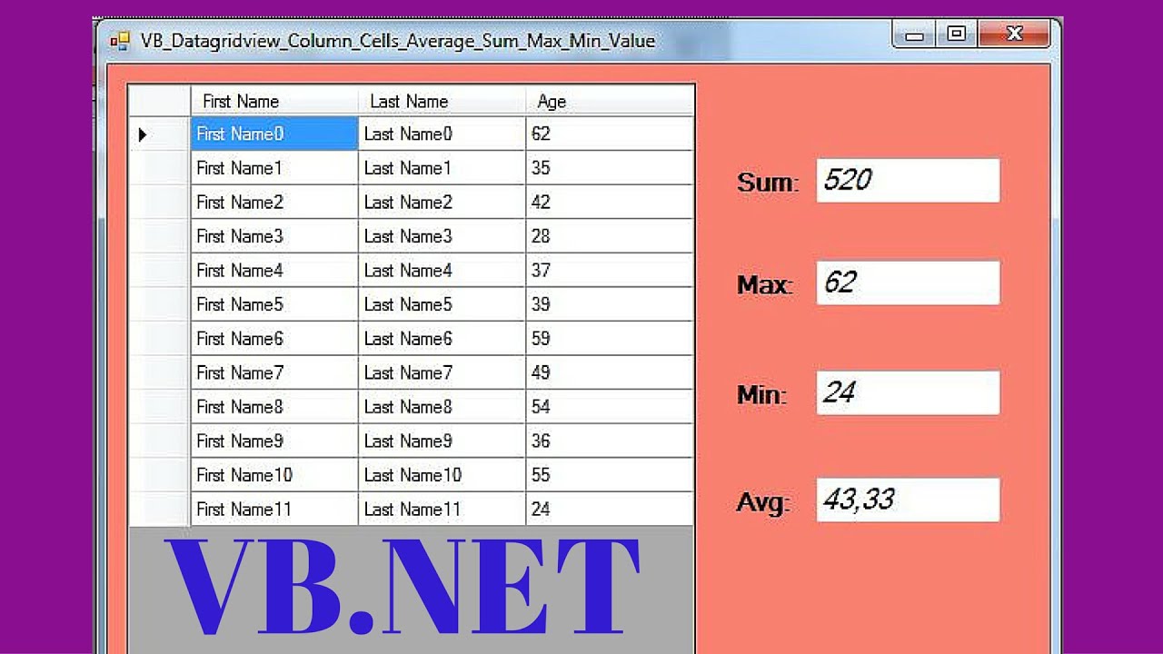 Vb Net How To Calculate Two Column In Datagridview Gss Technology - Riset