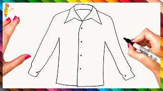 How To Draw A Shirt Step By Step - Shirt Drawing Easy