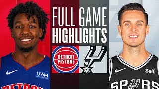 PISTONS at SPURS | FULL GAME HIGHLIGHTS | April 14, 2024