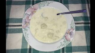 Beli kacamak sa melkom recept/Weiße Maisbrei mit Milch Rezept