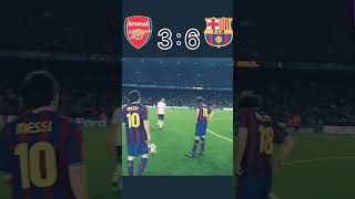 Barcelona vs Arsenal ucl 2009-10 (messi magic)#vibe #football #shorts