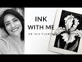 Inking an Iris in Pen & Ink | Glass Dip Pen + India Ink Line Art
