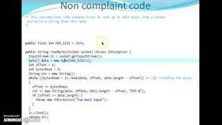 IIITD Secure coding JAVA Rule: STR00-J