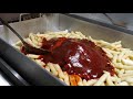 tteokbokki hot place in seoul strawberry bingsu udon assorted fries korean street food