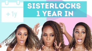 SISTERLOCKS ON FINE HAIR | MY LOC JOURNEY 1 YEAR LATER | SISTERLOCKS ON LONG HAIR